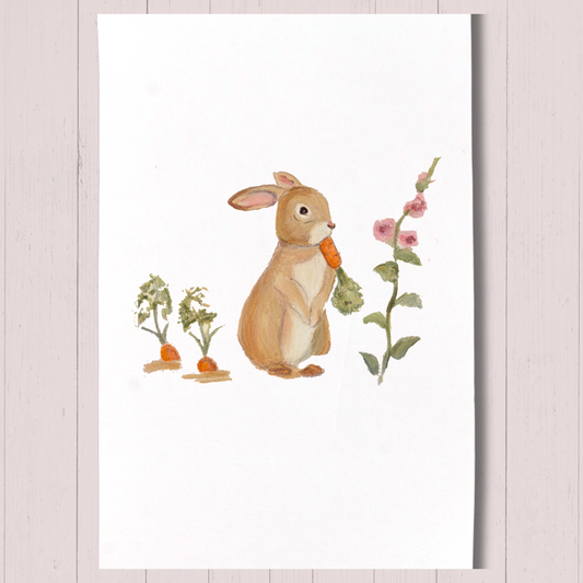 "The Gentle Hare" Greeting Card