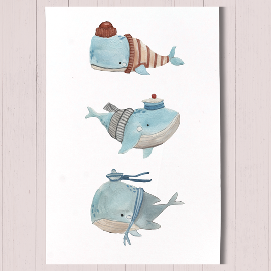 "Tiny Tide Friends" Greeting Card